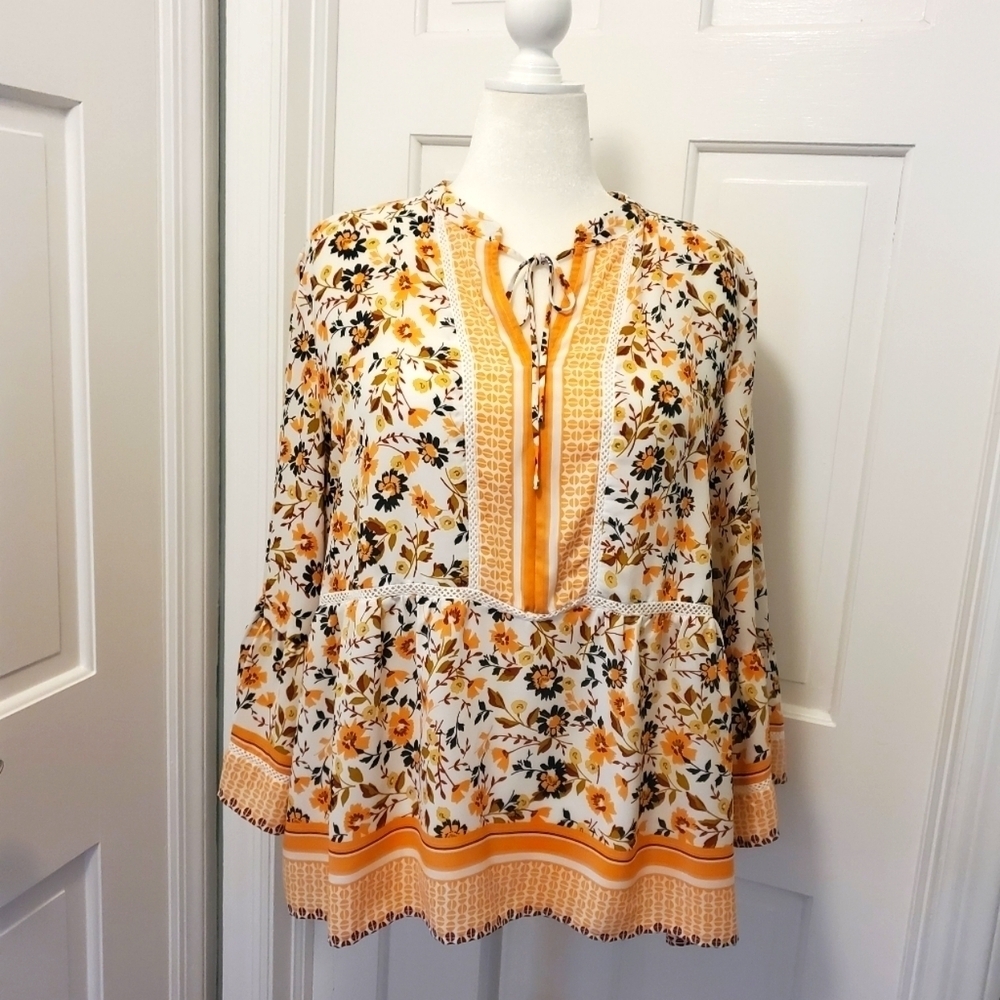 Fever Floral Print Blouse Size XL, Spring, Summer Item!